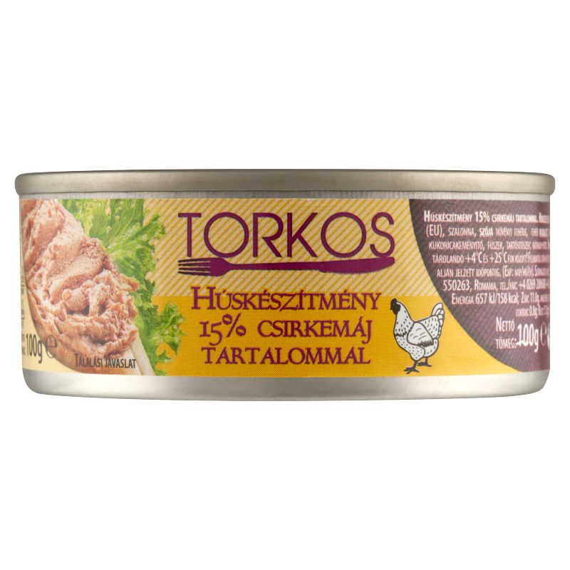 Torkos húskészítmény 15% csirkemáj tartalommal 100 g