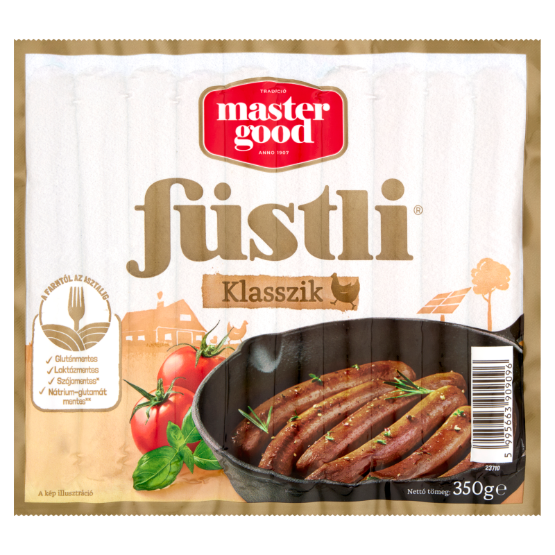 Master Good Füstli Klasszik füst ízesítésű virsli csirkehúsból 350 g