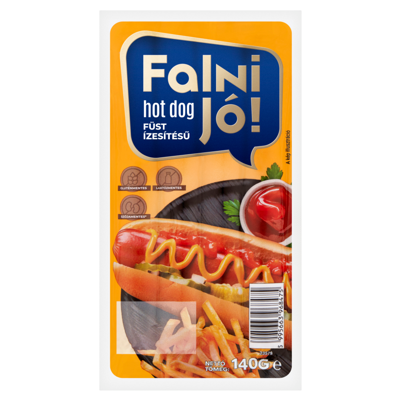 Falni Jó! füst ízesítésű hot-dog 140 g