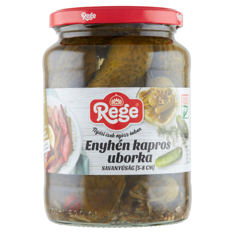 Rege enyhén kapros uborka savanyúság 5-8 cm 680 g