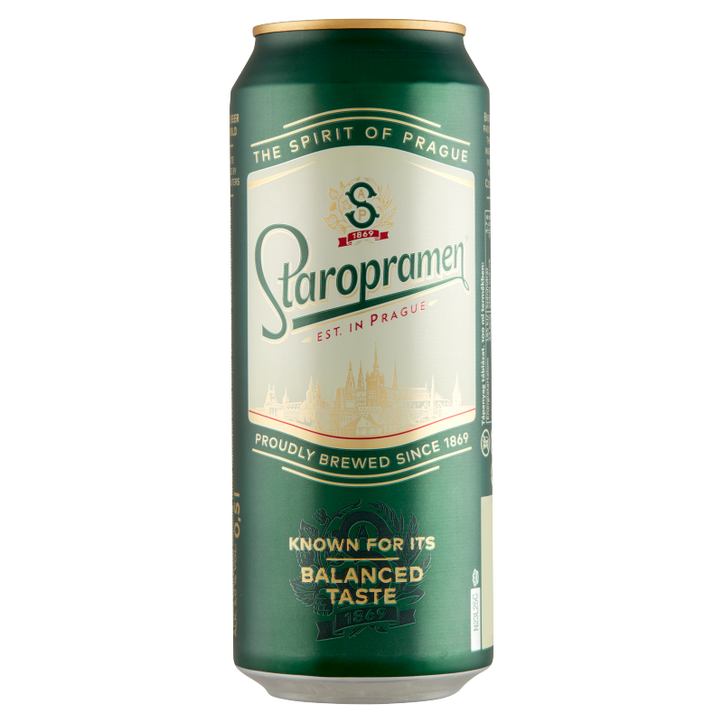 Staropramen minőségi világos sör 5% 0,5 l