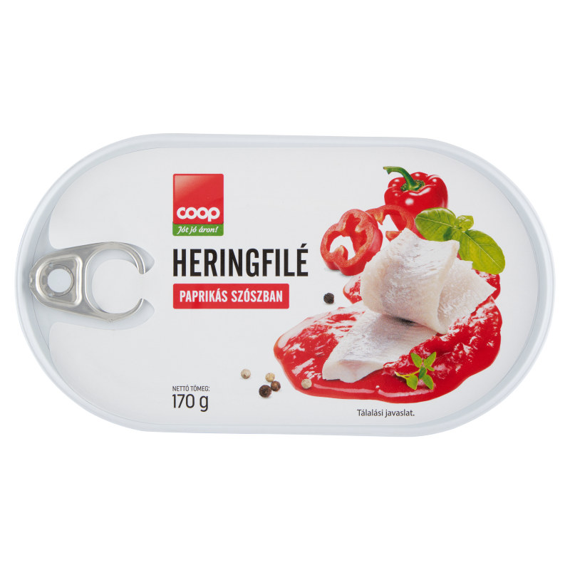 Coop heringfilé paprikás szószban 170 g