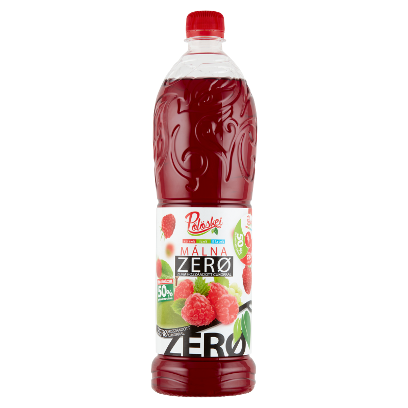 Pölöskei Zero málna ízű szörp édesítőszerekkel 1 l