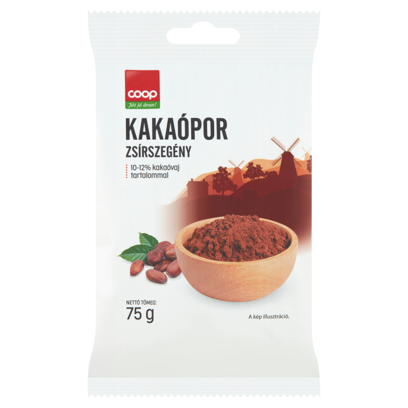 Coop zsírszegény kakaópor 75 g
