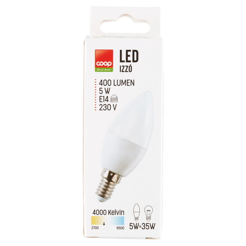 Coop E14 400 Lumen 5 W LED izzó