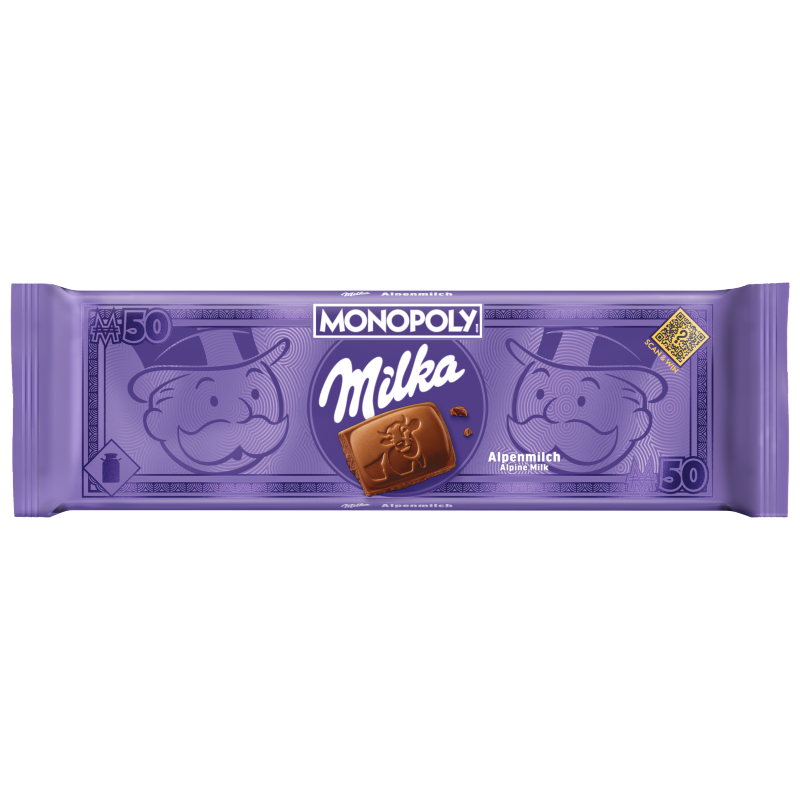 Milka alpesi tej felhasználásával készült tejcsokoládé 250 g