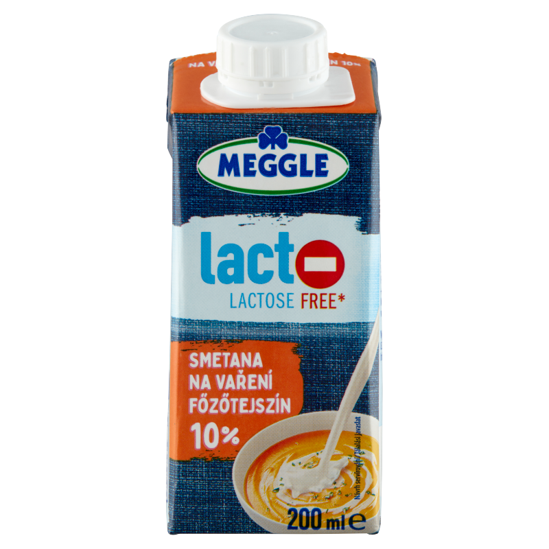 Meggle UHT félzsíros laktózmentes főzőtejszín 10% 200 ml