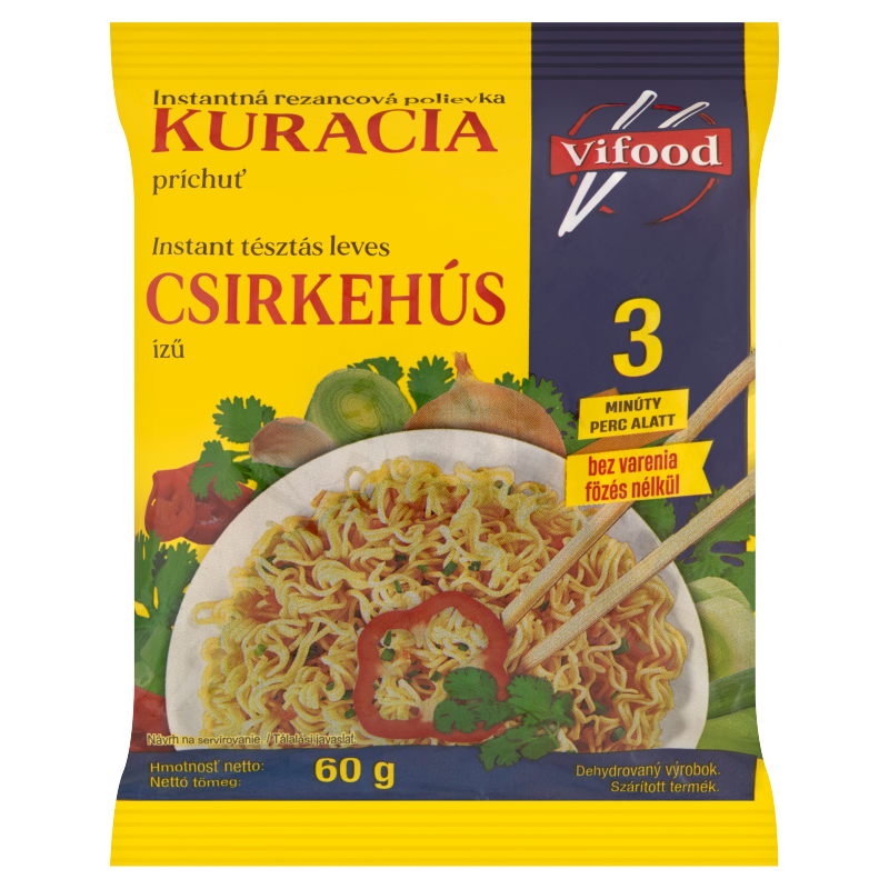 Vifood csirkehús ízű instant tésztás leves 60 g