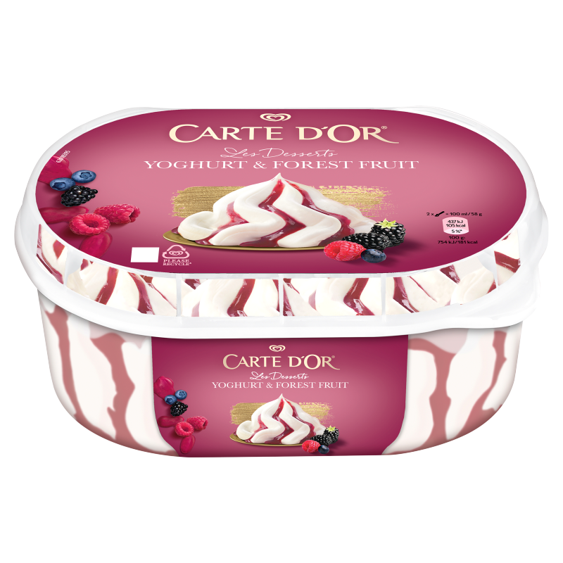 Carte D'Or joghurt-erdei gyümölcs jégkrém 825 ml