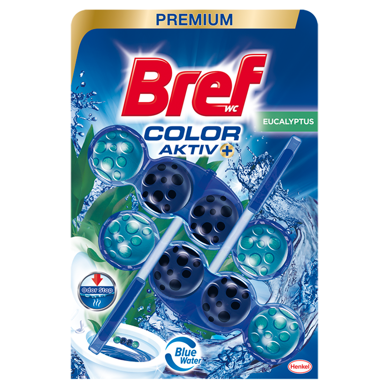Bref Color Aktív Eucalyptus WC frissítő 2 x 50 g