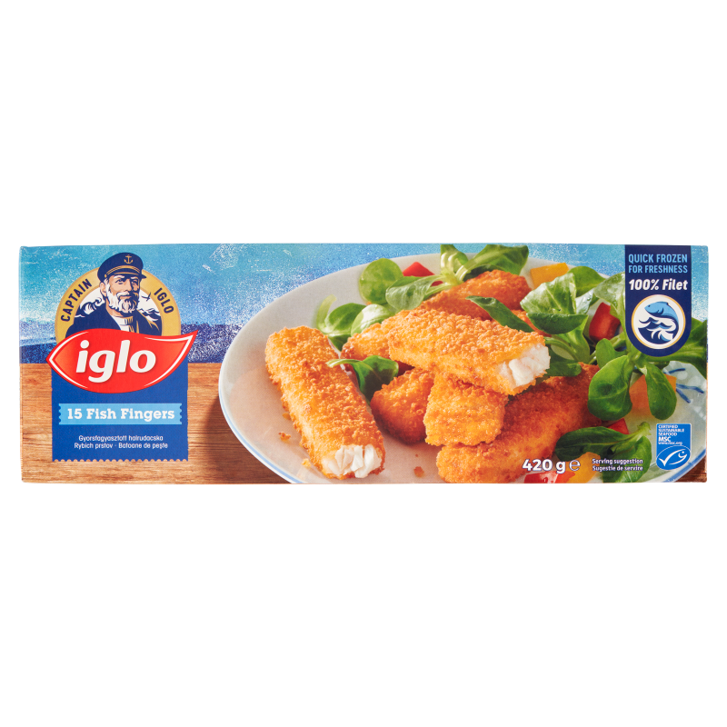 Iglo gyorsfagyasztott halrudacska 15 x 28 g (420 g)