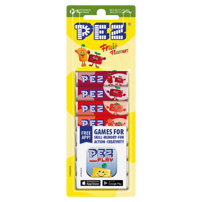 Pez Play gyümölcsízű cukorka 8 x 8,5 g (68 g)